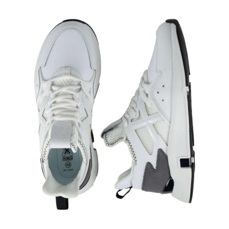 MUNICH 4172106 Clik 106 Sneakers Uomo in Suede e Mesh Bianco