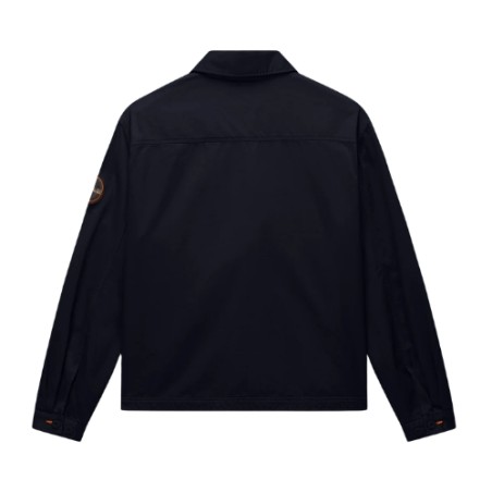 Napapijri A ARRAYANES NP0A4FI4941 Giacca Overshirt in 100% Cotone Nero