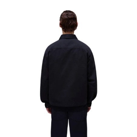 Napapijri A ARRAYANES NP0A4FI4941 Giacca Overshirt in 100% Cotone Nero