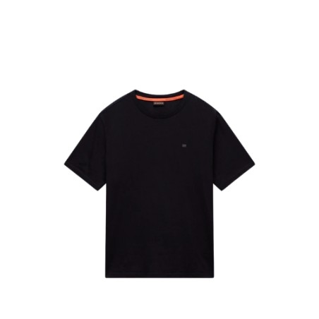 Napapijri  NP0A893E941 S-NEDLES SS T-Shirt Uomo Mezza Manica Con Logo Ricamato Black Beauty