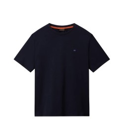 Napapijri  NP0A893E176 S-NEDLES SS T-Shirt Uomo Mezza Manica Con Logo Ricamato Blue Marine