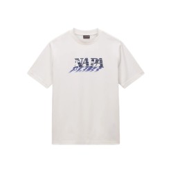 Napapijri  NP0A4FGYN1A1 S-LODESTASR SS T-Shirt Mezza Manica Uomo White Whisper