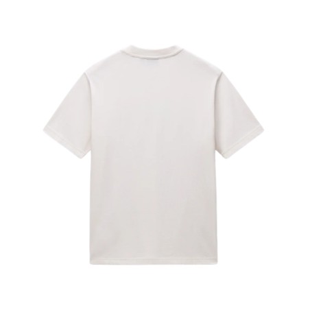 Napapijri  NP0A4FGYN1A1 S-LODESTASR SS T-Shirt Mezza Manica Uomo White Whisper
