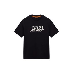 Napapijri  NP0A4FGY9411 S-LODESTASR SS T-Shirt Mezza Manica Uomo Black Beuaty