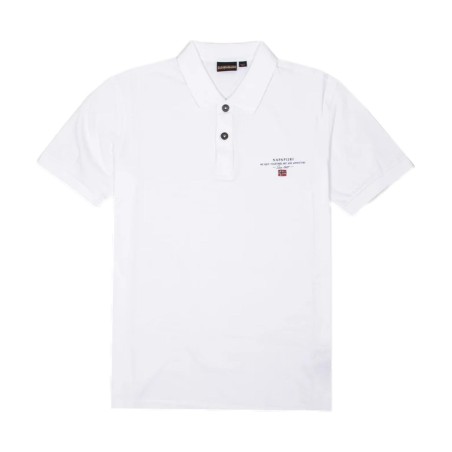 Napapijri NP0A4GB40021 ELBAS JERSEY Polo Uomo  Manica Corta Bianco