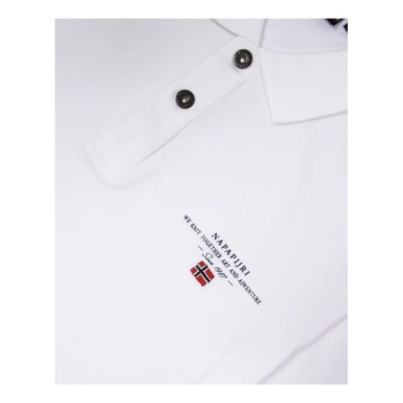 Napapijri NP0A4GB40021 ELBAS JERSEY Polo Uomo  Manica Corta Bianco