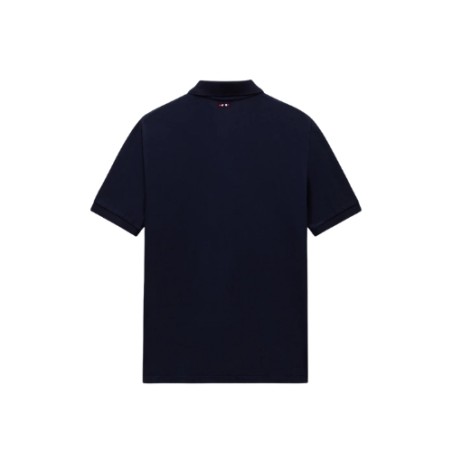 Napapijri NP0A4GB41761 ELBAS JERSEY Polo Uomo Manica Corta in Cotone Blu Marine 