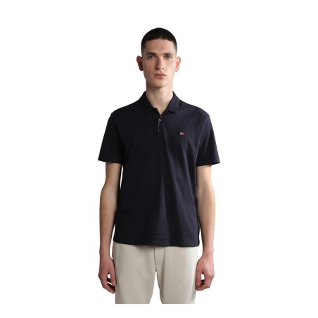Napapijri NP0A4H8B1761 Ealis SS SUM Polo Uomo Manica Corta in Cotone Blu Marine 