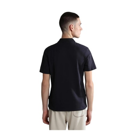 Napapijri NP0A4H8B1761 Ealis SS SUM Polo Uomo Manica Corta in Cotone Blu Marine 