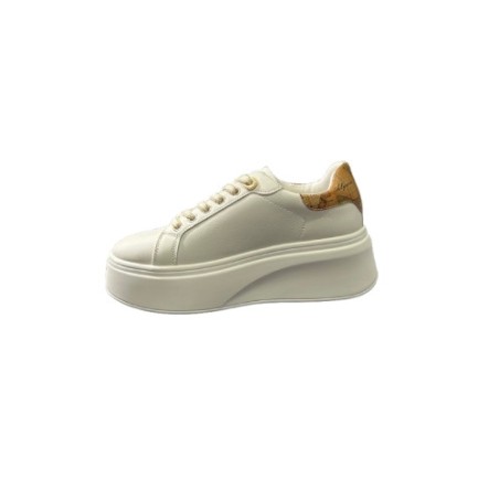 Alviero Martini 1a Classe Z 1473 300E Sneaker Donna Platform Stringato Bianco Geo Classic