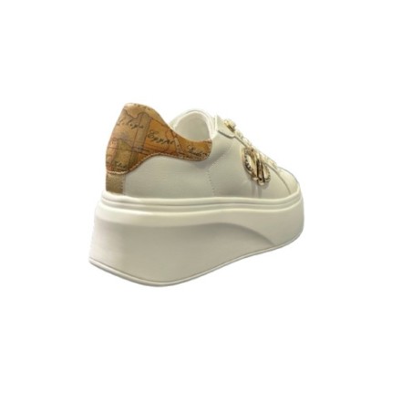 Alviero Martini 1a Classe Z 1473 300E Sneaker Donna Platform Stringato Bianco Geo Classic