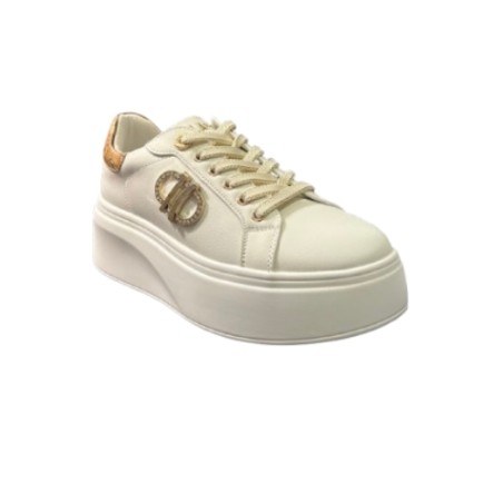 Alviero Martini 1a Classe Z 1473 300E Sneaker Donna Platform Stringato Bianco Geo Classic