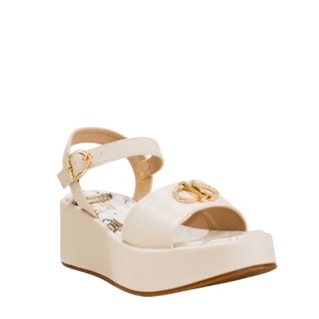 Alviero Martini 1a Classe Z 1388 9662 Sandalo Donna con Zeppa Media Beige 
