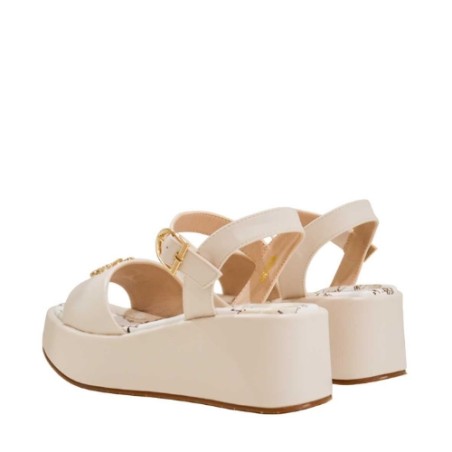 Alviero Martini 1a Classe Z 1388 9662 Sandalo Donna con Zeppa Media Beige 