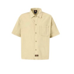 Dickies DK0A8808L17 VERNAL SHIRT SS Camicia Uomo Mezza Manica Beige