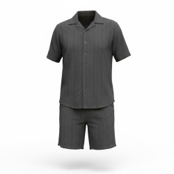 Urban Ring  UR1160003 Set Uomo Crochet Camicia M/M + Pantaloncino Nero