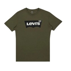 LEVI'S 22489-0153 HOUSEMARK HM TECH T-Shirt Uomo Con Stampa Frontale Verde