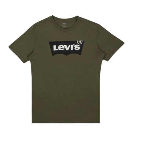 LEVI'S 22489-0153 HOUSEMARK HM TECH T-Shirt Uomo Con Stampa Frontale Verde