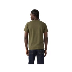 LEVI'S 22489-0153 HOUSEMARK HM TECH T-Shirt Uomo Con Stampa Frontale Verde 2
