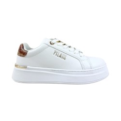 Alviero Martini 1a Classe Teen N 2427 0289 Sneaker Donna con Accessorio Stringato Bianco Beige Geo