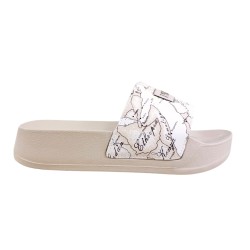 Alviero Martini 1a Classe Teen N 2502 0289 Ciabatta Alta Donna Milk Geo