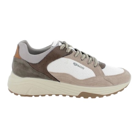 IGI&CO 1119922 Sneakers Uomo Stringate Beige Bianco