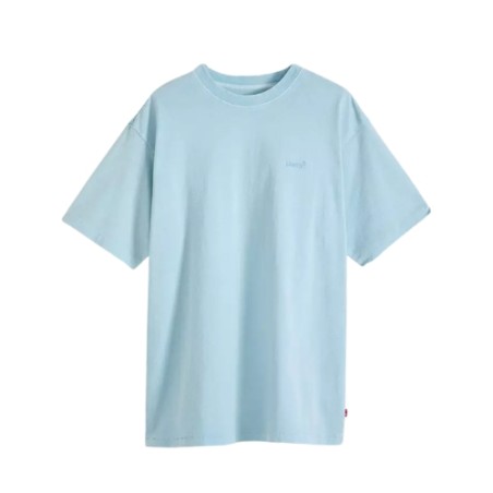 LEVI'S A0637-0180 RED TAB VINTAGE TEE T-Shirt Uomo con Logo Ricamato Azzurro