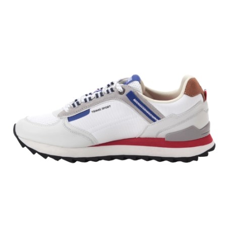 COLMAR TRAVIS SPORT DUAL 112 Sneakers Uomo Stringate White Navy Red
