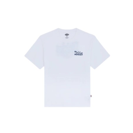 Dickies DK0A88JV0WH1 VERNAL SS TEE T-Shirt Uomo Con Logo Stampato Bianco