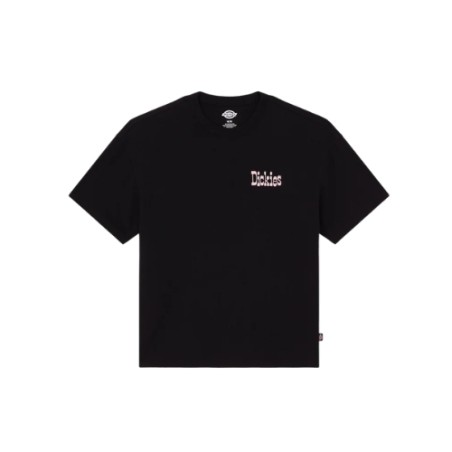 Dickies DK0A88G0BLK1 POLK SS TEE T-Shirt Uomo Con Logo Stampato Nero