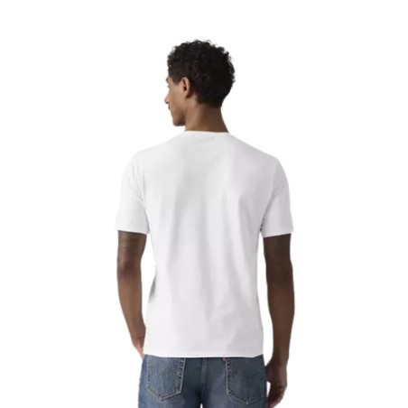 LEVI'S 005GX-0000 ORIGINAL TEE T-Shirt Uomo con Logo Ricamato Bianco