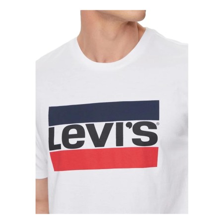 Levi's 39636-0000 SPORTSWEAR LOGO GRAPHIC T-Shirt Mezza Manica Uomo in Cotone Bianco