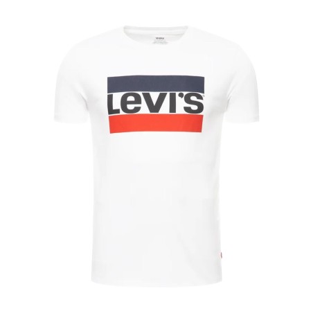 Levi's 39636-0000 SPORTSWEAR LOGO GRAPHIC T-Shirt Mezza Manica Uomo in Cotone Bianco