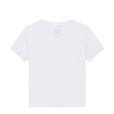 Dickies DK0A88FD0WH1 LOOSE WAVE SS TEE T-Shirt Donna con Logo Frontale Bianco