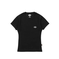 Dickies DK0A87QBBLK1 GLADEVILLE SS TEE W T-Shirt Donna con Logo Ricamato Nero