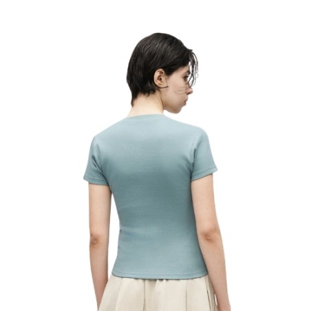 Dickies DK0A87QBL371 GLADEVILLE SS TEE W T-Shirt Donna con Logo Ricamato Stormy