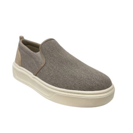 Solo Soprani MAZEL Scarpe Uomo Slip On in Canvas Beige
