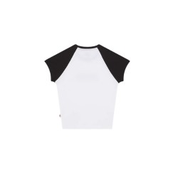 Dickies DK0A883A0WH1 DERBY REGLAN SS TEE W T-Shirt Donna con Logo Frontale Bianco 2