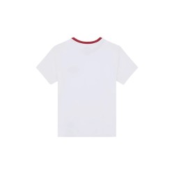 Dickies DK0A88JRWHX1 PLAINVILLE RINGER SS TEE W T-Shirt Donna con Logo Ricamato Bianco 2