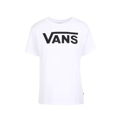 VANS VN0A3UP4WHT FLYING V CREW TEE T-Shirt Donna Bianco