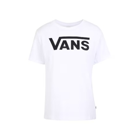 VANS VN0A3UP4WHT FLYING V CREW TEE T-Shirt Donna Bianco
