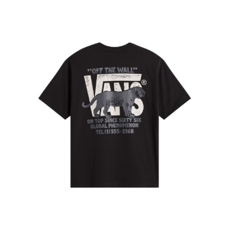 VANS VN000XHTBLK1 AWAKEN TIGER SS T-Shirt Uomo Nero