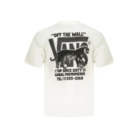 VANS VN000XHTWHT1 AWAKEN TIGER SS T-Shirt Uomo Bianco