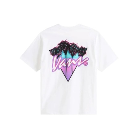 VANS VN000SXEWHT1 PALM DRIVE SS TEE T-Shirt Uomo Bianco