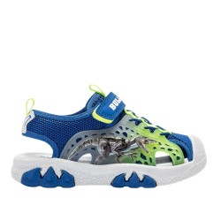 Bull Boys 5194 VELOCIRAPTOR Scarpe Bambino Sandali Lacci Elastici Con Strappo Blu Royal