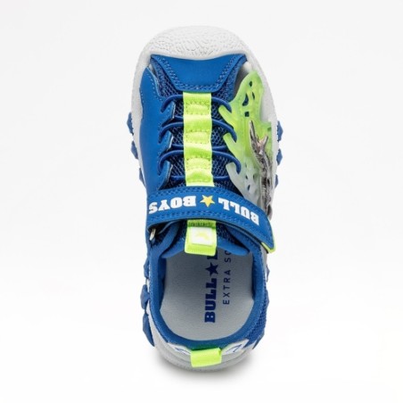 Bull Boys 5194 VELOCIRAPTOR Scarpe Bambino Sandali Lacci Elastici Con Strappo Blu Royal