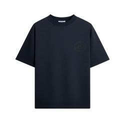 4US Pacciotti 1125 T Shirt Uomo Girocollo Distressed Nero