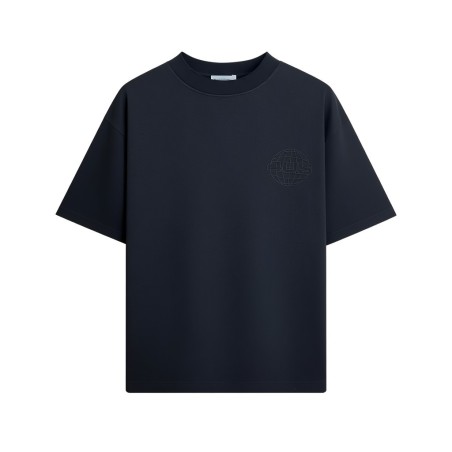 4US Pacciotti 1125 T Shirt Uomo Girocollo Distressed Nero