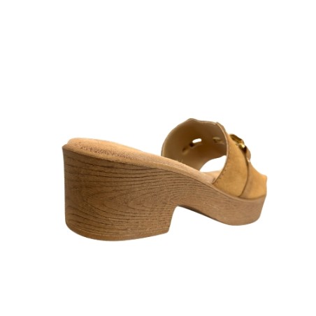 Cinzia Soft NG8977 001 Sandalo Donna Zeppa Media Cuoio