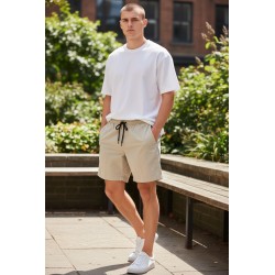 URBAN RING UR1152003 Bermuda Uomo in Popeline Elastico Beige 2